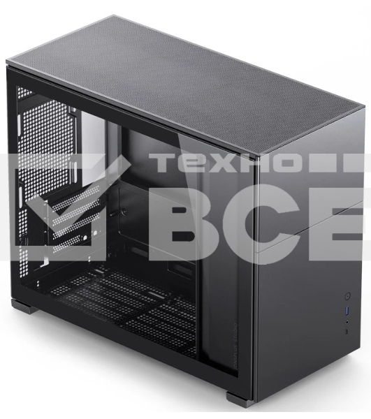 Корпус компьютерный JONSBO D31 STD, Mini-Tower, TG, no fan, 1xUSB-A 3.2 + 1xUSB-C 3.2, mATX, mDTX, mITX Black