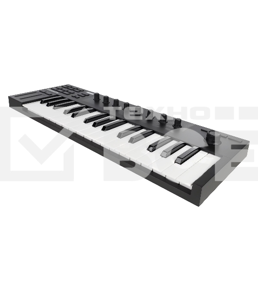 Клавиатура MIDI [26154] Native Instruments [Komplete Kontrol M32] 32 клавиши, мини-клавиатура, 8 сенсорных ручек, 2 сенсорные полосы, 4-направленный push-энкодер, OLED-дисплей, вход для педали