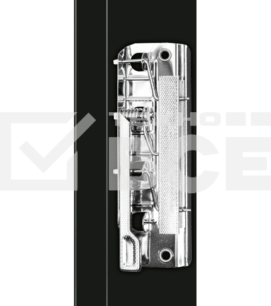 Папка с металлическим зажимом Silwerhof Eco A4, пластик, 0.5мм, черный