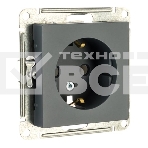 Механизм розетки 1-м СП AtlasDesign 16А IP20 с заземл. грифель, фото2