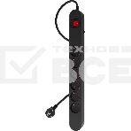 Сетевой фильтр Ippon NF-EU-1.8-16 1.8 м, 6 розеток, черный, коробка, фото7