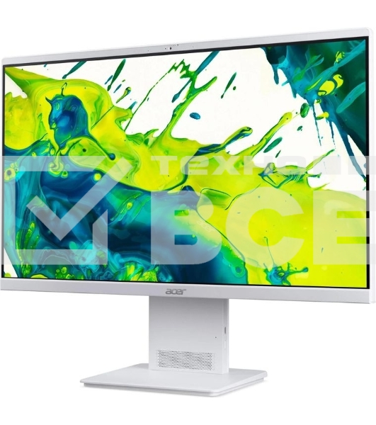 Моноблок Acer Aspire S24B-GMTL-H 23.8' Full HD Core Ultra 5 125H (1.2) 16Gb SSD512Gb Arc graphics Eshell GbitEth WiFi BT 90W клавиатура мышь Cam белый 1920x1080