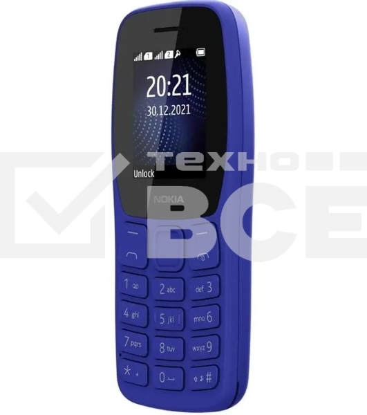 Мобильный телефон Nokia 105 TA-1416 DS EAC2+ синий