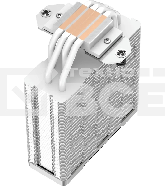 Кулер для процессора DEEPCOOL AK400 WH белый, 120 мм, алюминий/медь, 1850 об/мин, 29 дБ, 4 pin, 220 Вт, 155 мм
