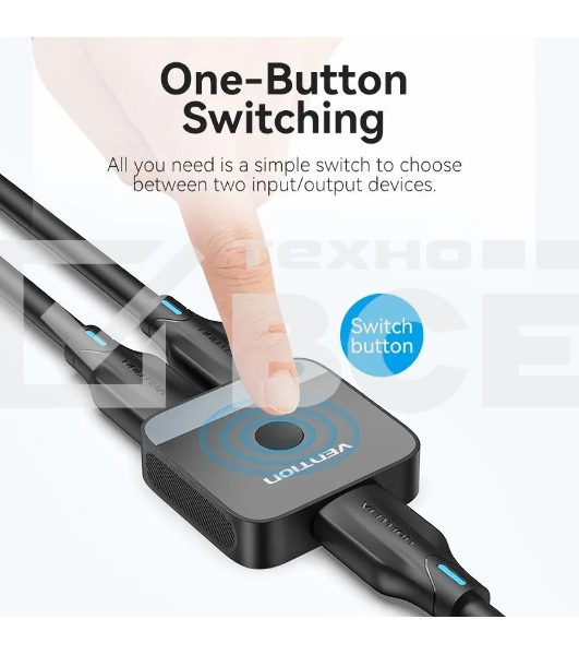 Переключатель - разветвитель Vention HDMI v2.0 4K двунаправленный 2x1/1x2