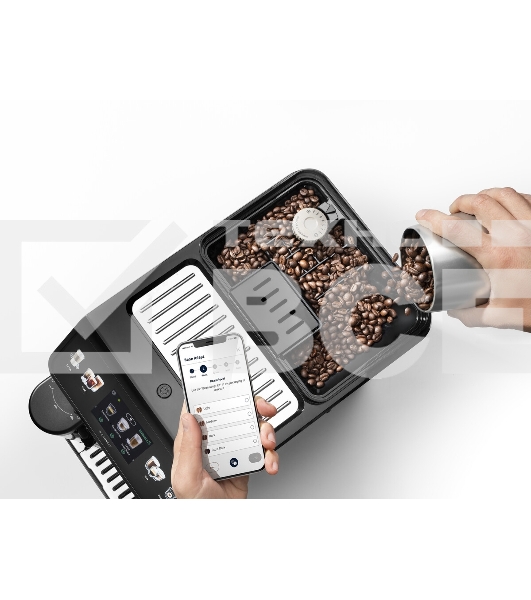 Кофемашина автоматическая DeLonghi ECAM450.86.T черный/серебристый, исп. кофе- зерновой/молотый, 1.8 л, 1450 Вт. 19 Бар.