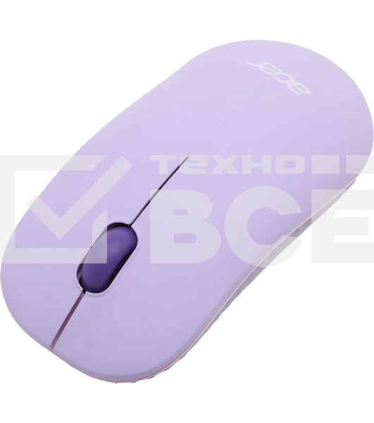 Клавиатура + мышь Acer OCC205 беспроводной USB, 1200 dpi, фиолетовый