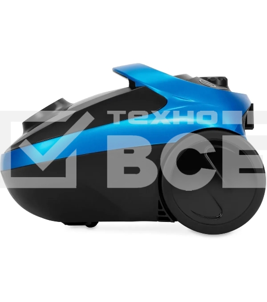Пылесос Hyundai HYV-B1550 синий/черный, 250/1800 Вт, уборка сухая, пылесборник мешок, 1.5 л (в компл.:1мешок)