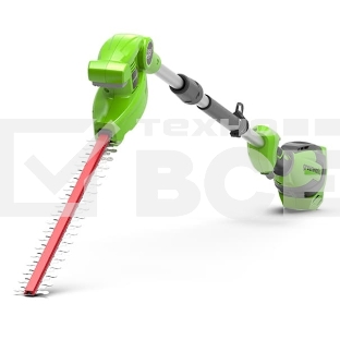 Кусторез штанговый аккумуляторный Greenworks G40PHA, 40V, 51см, без АКБ и ЗУ