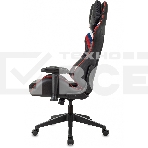 Кресло игровое Бюрократ VIKING 4 AERO RUS белый/синий/красный/черный, искусст. кожа/ткань, две подушки, фото51