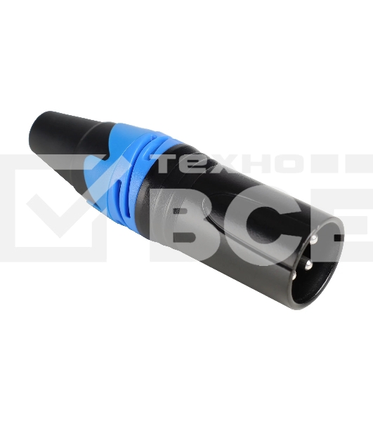 Комплект кабельных разъемов Wize WXLR-3PM-5 XLR 3 pin, (вилка), 5 шт. в комплекте