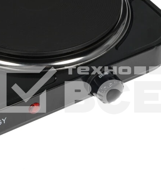 Плита настольная электрическая Energy EN-903B 2 конф., чугун, черная (158957)