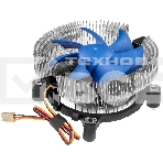 Кулер для процессора Crown CM-90 v2 серебристый/синий, 90 мм, алюминий, 2000 об/мин, 20 дБ, 3 pin, 95 Вт, 57 мм, фото5