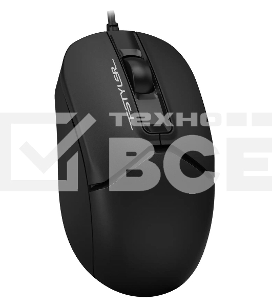 Мышь проводная A4Tech Fstyler FM12 черный, 1200 dpi, USB, кнопки - 3