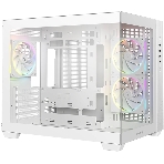 Компьютерный корпус Deepcool CG330 3F WH без БП, боковое окно (панорама), 3x120мм ARGB PWM вентилятора, белый, mATX (R-CG330-BKNGM3-G), фото10