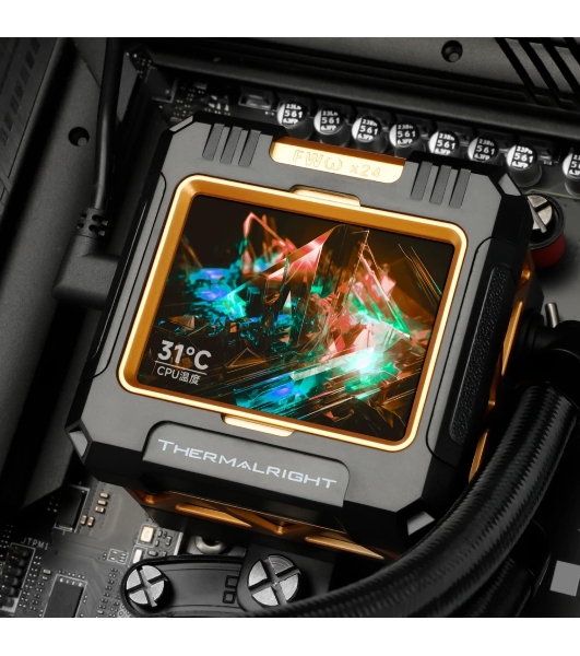 Водяное охлаждение для процессора Thermalright Frozen Warframe 420 ARGB (420мм, LED, Black, ARGB/Fans: 3x140мм, 88.7CFM, 29.8dBA, 1750RPM/Pump height 60мм, 23dBA, 3000RPM, Rad thickness 27мм/S: 1851, 1700, 1200, 115X, 2011, 2066, AM5, AM4)