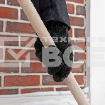 Перчатки трикотажные Сибртех, акрил, двойные, черный, двойная манжета, фото3