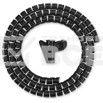 Кабельный органайзер Buro Spiral Hose 15x1500мм черный, фото 1