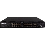 Коммутатор Falcon Eye FE-16FPG2S1, 16×100 Мбит/с PoE + 2×1 Гбит/с Uplink, неуправляемый, фото 1