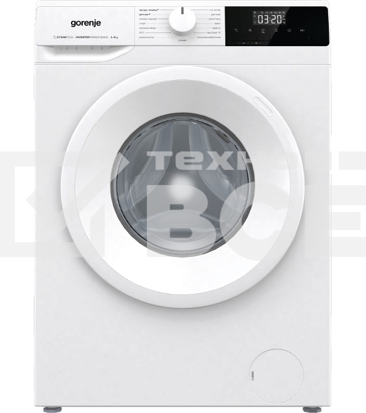 Стиральная машина Gorenje W1NHPI60SCS белый, загрузка фронтальная 6 кг, 1000 об/мин., класс: А
