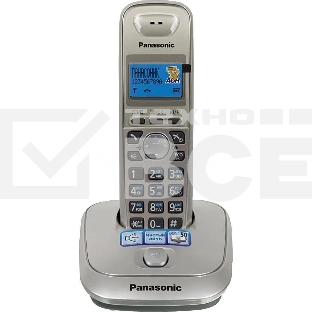 Телефон Panasonic KX-TG2511RUN (платиновый) {АОН, Caller ID,спикерфон на трубке,переход в Эко режим одним нажатием}