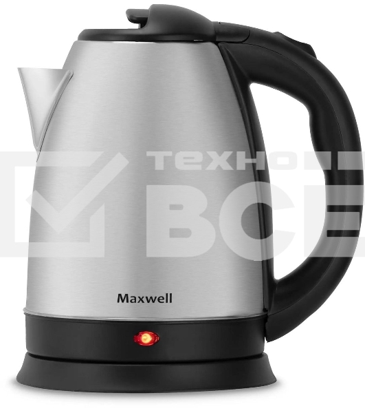 Чайник электрический Maxwell MW-1043, 1800Вт, 1.8л, сталь