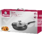 Сотейник Rondell Weiser RDA-1553, 28 см, с крышкой, черный, фото2
