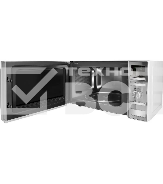 Микроволновая печь Centek CT-1586 серебристый, 20 л, 700 Вт, поворотный механизм/кнопки