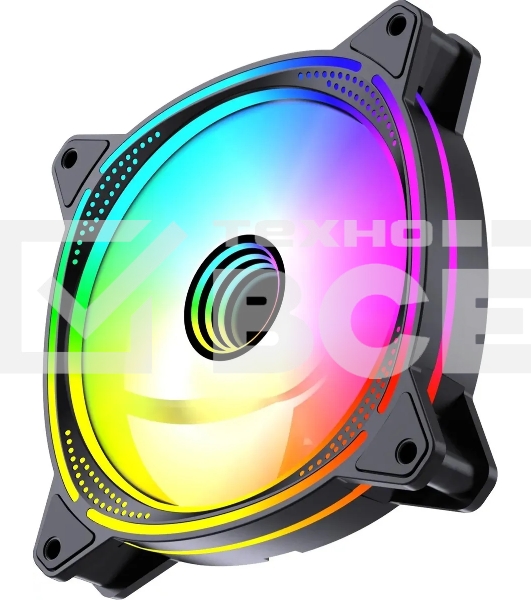 Вентилятор для корпуса Bloody BD-CF120ARGB6 ARGB черный, 120 мм, 1600 об/мин, 26 дБ, 4 pin