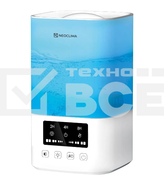 Увлажнитель воздуха ультразвуковой Neoclima Vision LED 2.5L, объем 2.5л, LED, сенсор белый