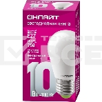 Лампа светодиодная ОНЛАЙТ 61969 OLL-G45-10-230-4K-E27, фото2