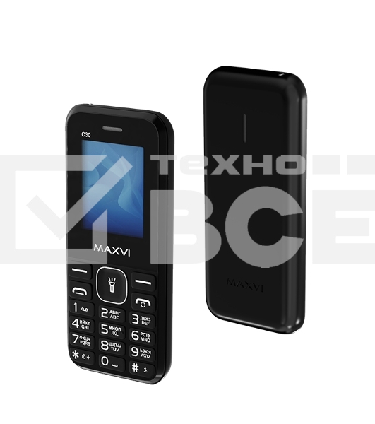 Мобильный телефон Maxvi C30 черный
