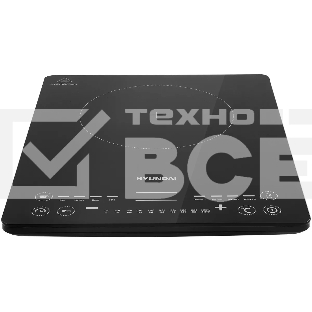 Плита Индукционная Hyundai HYC-0110 черный/серебристый закаленное стекло (настольная)