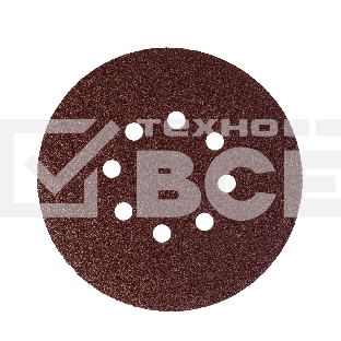 Круг шлифовальный PATRIOT на липучке, 150мм, 8 отверстий, Р60, 5 шт