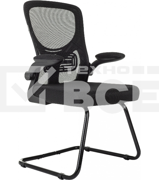 Кресло компьютерное Бюрократ MC-109 черный TW-01 TW-11 сетка/ткань полозья металл черный