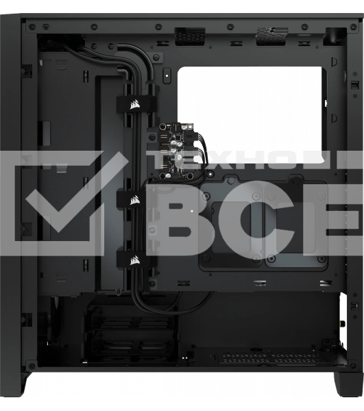 Компьютерный корпус Corsair iCUE 4000X RGb CC-9011204-WW Tempered Glass Mid-Tower, Black