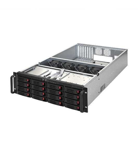 Серверный корпус ExeGate Pro EX281302RUS 3U660-HS16 (RM 19', высота 3U, глубина 660, БП 2U-800ADS,16xHotSwap, USB)