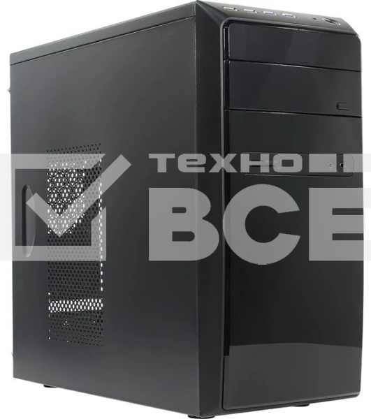 Компьютерный корпус InWin POWERMAN ES726BK USB 3.0 (Mini Tower, mATX, 450W PM-450ATX, USBx2, USB 3.0x2 + Audio, черный) <6120259>