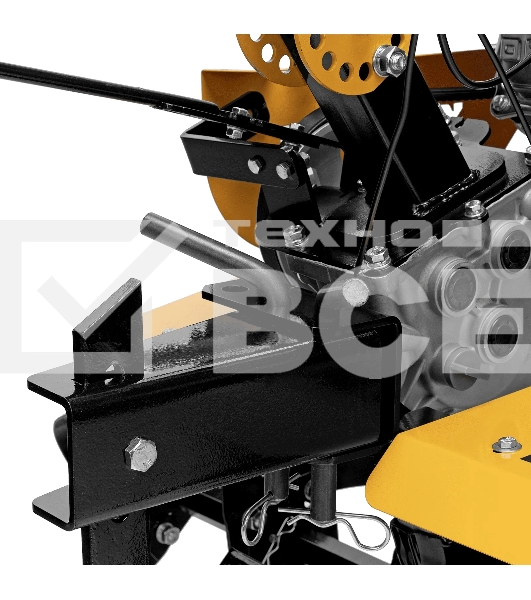 Мотоблок Denzel DPT-170SB, 7 л.с., ремен.сцеп, фрез 3х4, ШОМ, без колес, передачи 2В/1Н