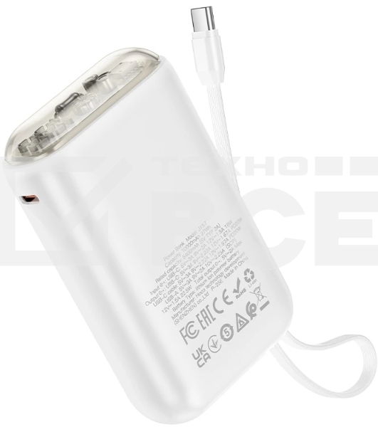 Портативный аккумулятор Hoco J157 10000mAh 2A белый (62062)