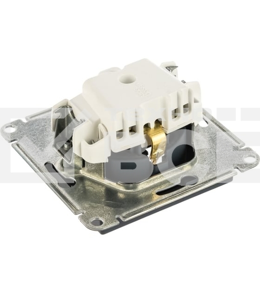 Механизм розетки 1-м СП AtlasDesign 16А IP20 с заземл. грифель