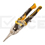 Ножницы по металлу Denzel, 270мм, прямой рез,сталь-CrMo, трехкомп.рук-ки, фото 1