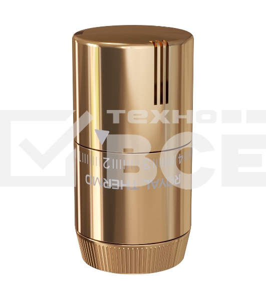 Термоголовка жидкостная Royal Thermo Design М30х1,5 (золото)
