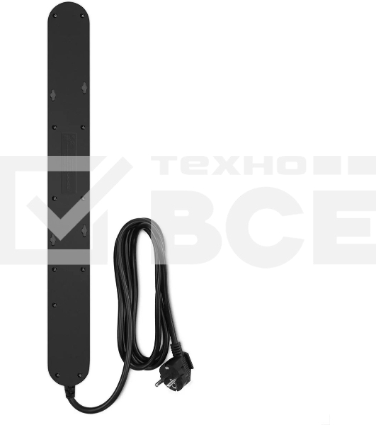 Сетевой фильтр Ippon NF-EU-1.8-16 1.8 м, 6 розеток, черный, коробка