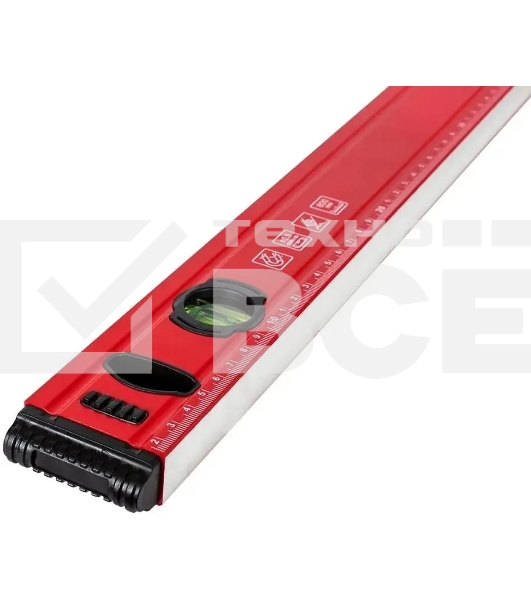 Уровень RGK U6060 пузырьковый 2глаз. магнит. красный (777858)