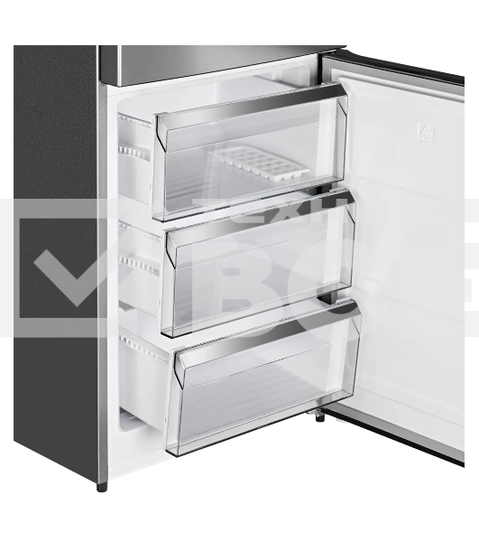 Холодильник Kuppersberg RFCN 2015 X нержавеющая сталь двухкамерный 235/109л морозилка снизу, No Frost