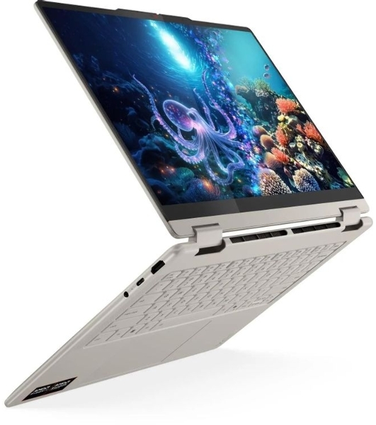 Ноутбук Lenovo Yoga 7 14AKP10/14'/OLED/AMD Ryzen AI 5 340/24Gb/1Tb SSD/AMD Radeon 840M/Windows 11 Pro/бежевый/1.38kg