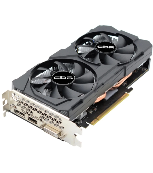 Видеокарта CBR GeForce RTX 2060, 6 GB GDDR6, 192 bit, DisplayPort, HDMI, DVI, GPU 1680 MHz