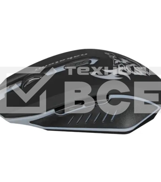 Мышь беспроводная Nakatomi MROG-15U черный, 1600 dpi, радиоканал, USB, кнопки - 6