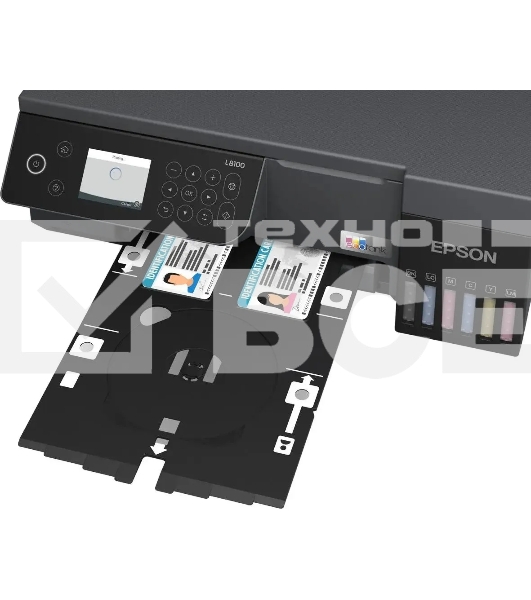 МФУ струйный Epson EcoTank L8100 (C11CK94***), A4, цветной, печ. до 8 стр/мин., 5760 x 1440 dpi (печ.), 1200x4800dpi (скан.), USB, Wi-Fi